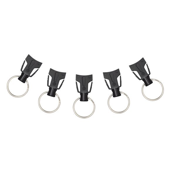 Key-Bak 5-Pack key ring set for Quik Connect retractable keychain, Large 1.125in 0KM0-00AA4-5